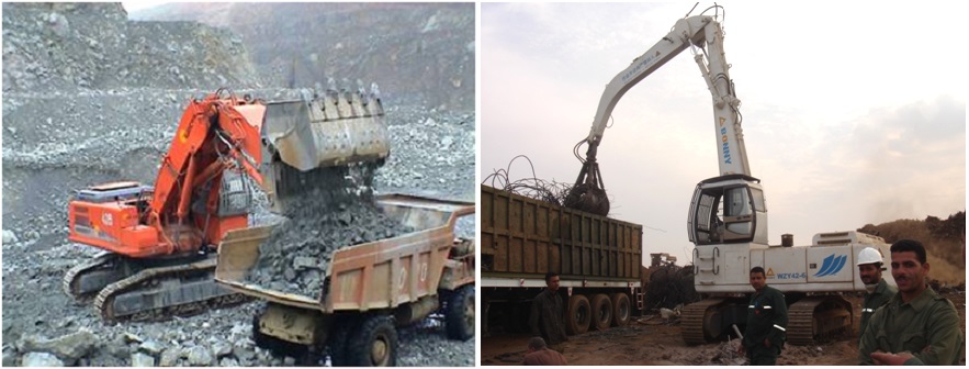 挖掘機(jī)、抓鋼機(jī)